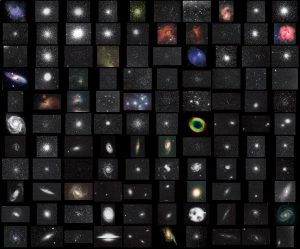 Mosaïque photographique des 110 objets du catalogue Messier