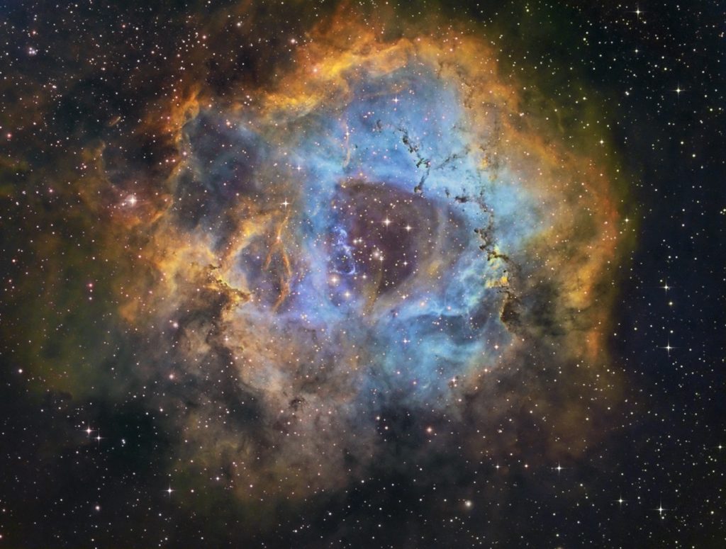 photographie de la nébuleuse de la rosette
