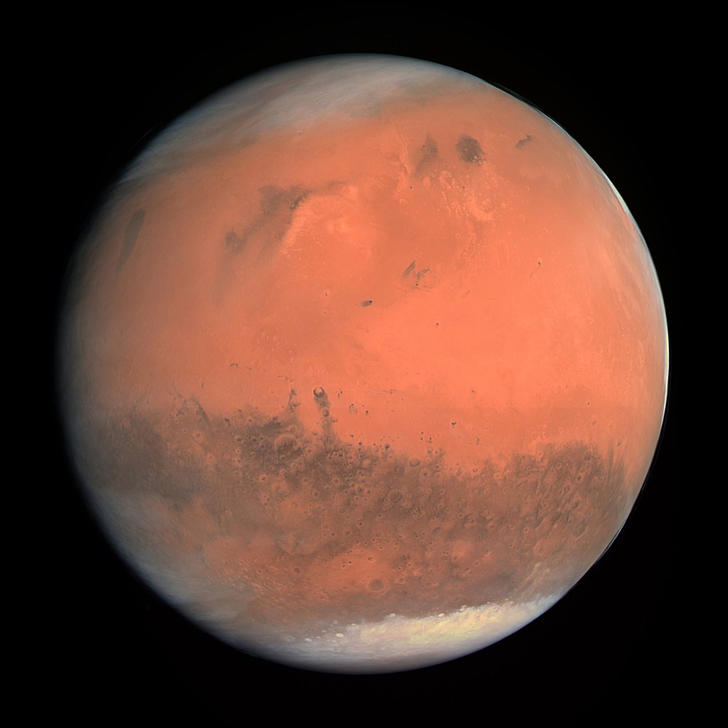 General view of the planet Mars