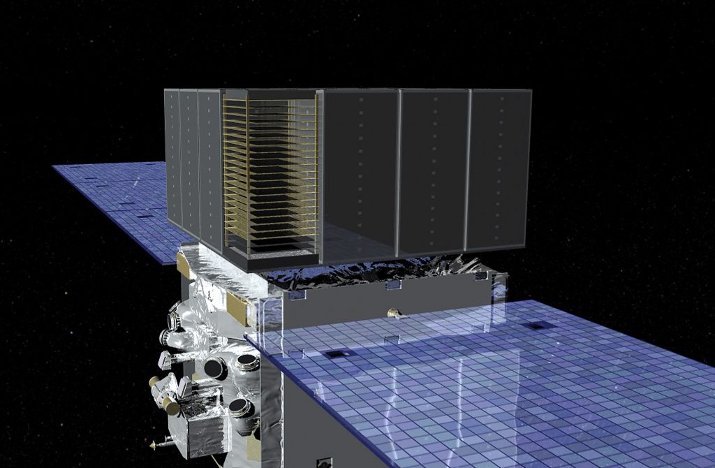 Dessin montrant le satellite Fermi 