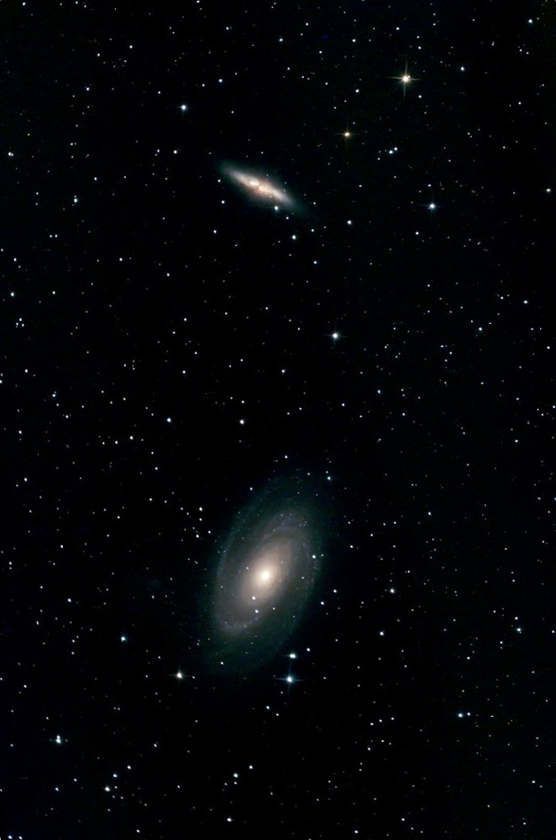 Photo des galaxies M81 et M82.