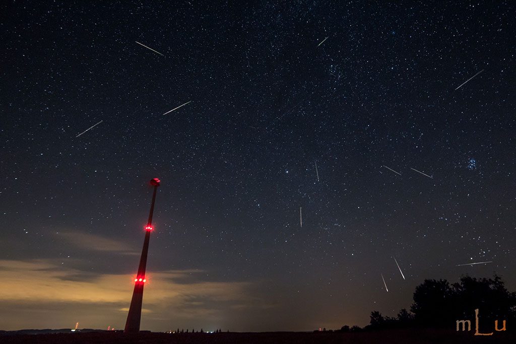 Perseid shower