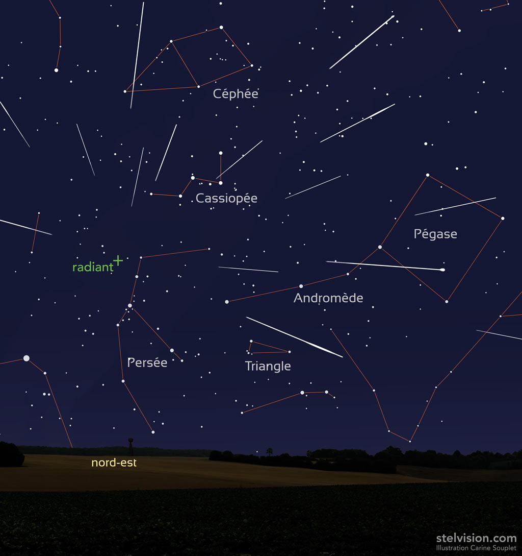 Observer Les étoiles Filantes Des Perséides En Août 2019