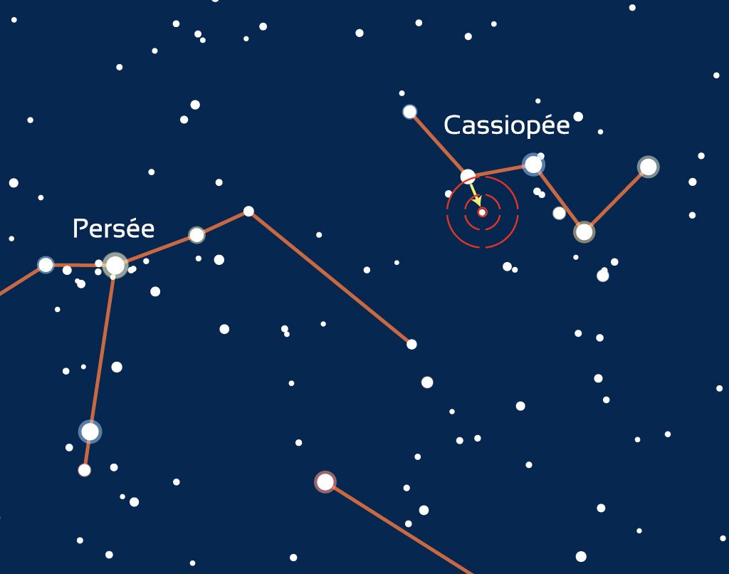 Carte de repérage de NGC457