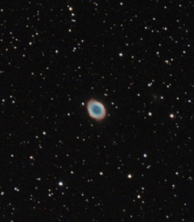 Photo de la nébuleuse de la Lyre M57.