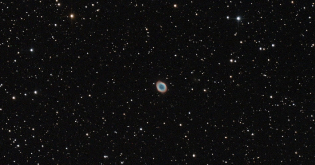 Photo de la nébuleuse M57.