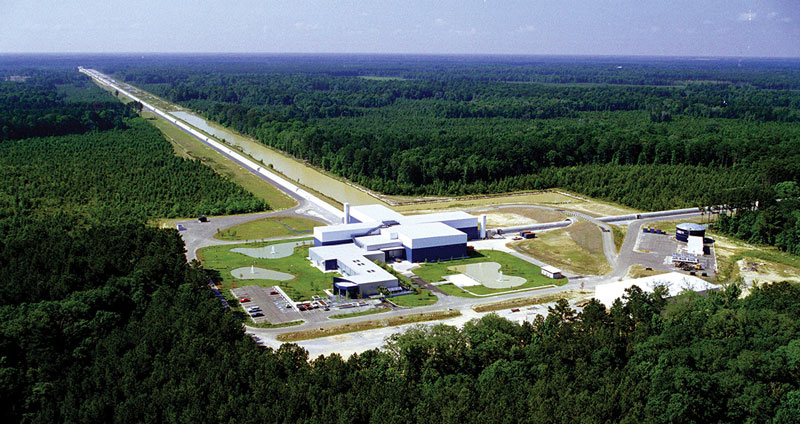 Le détecteur LIGO à Livingston en Louisiane (USA). Crédit : LIGO/Caltech 