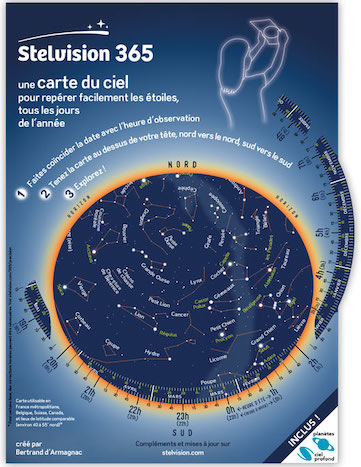 Couverture de la carte du ciel Stelvision. 