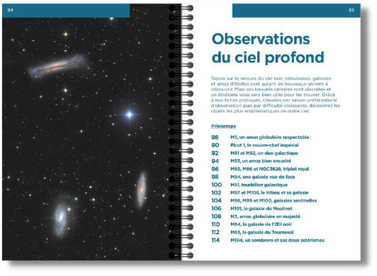 Sommaire Observations du ciel profond, extrait du livre Le Ciel au télescope