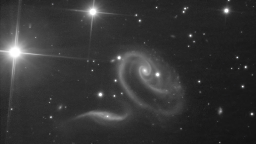 photo de galaxie Arp 273 prise à l'observatoire de Saint-Véran