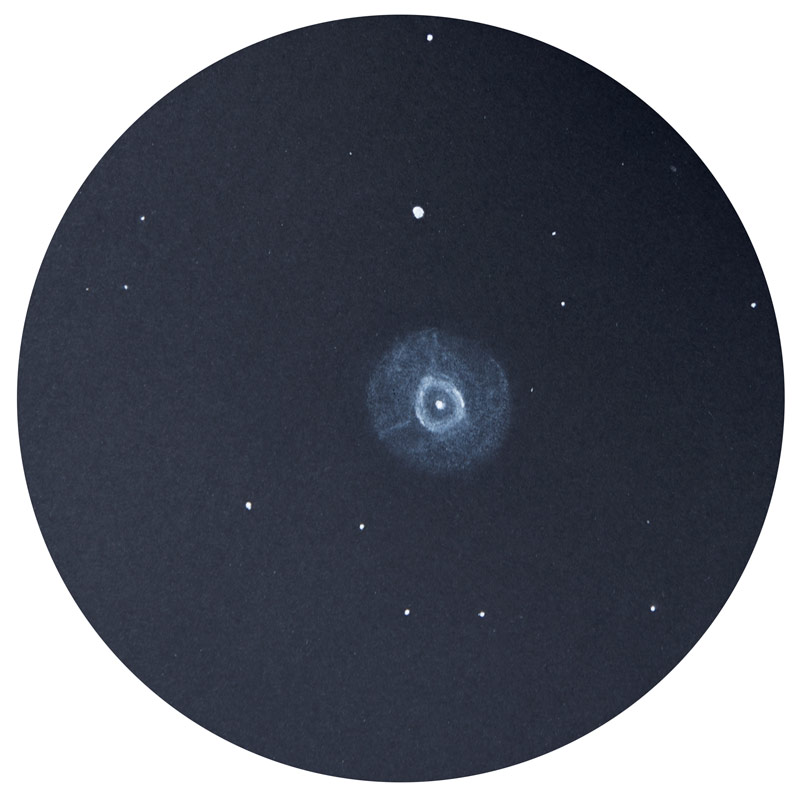 dessin de la nébuleuse NGC 2392 de l’Esquimau