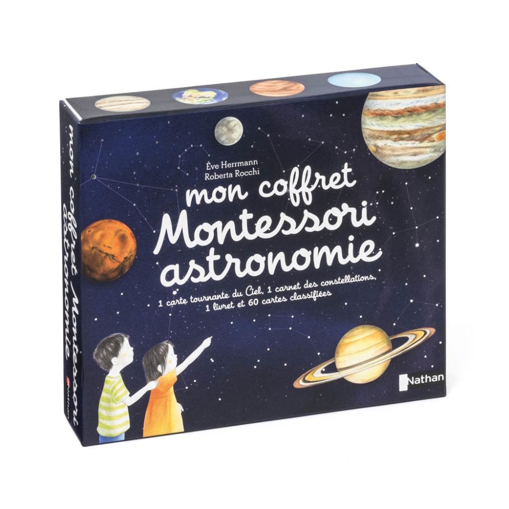 photo coffret Montessori astronomie vue en perspective