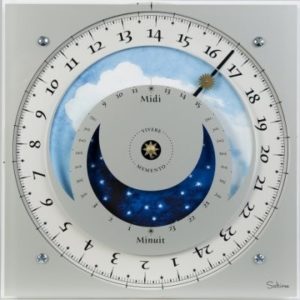 photo de l'horloge Soltime, grand modèle mural plexi