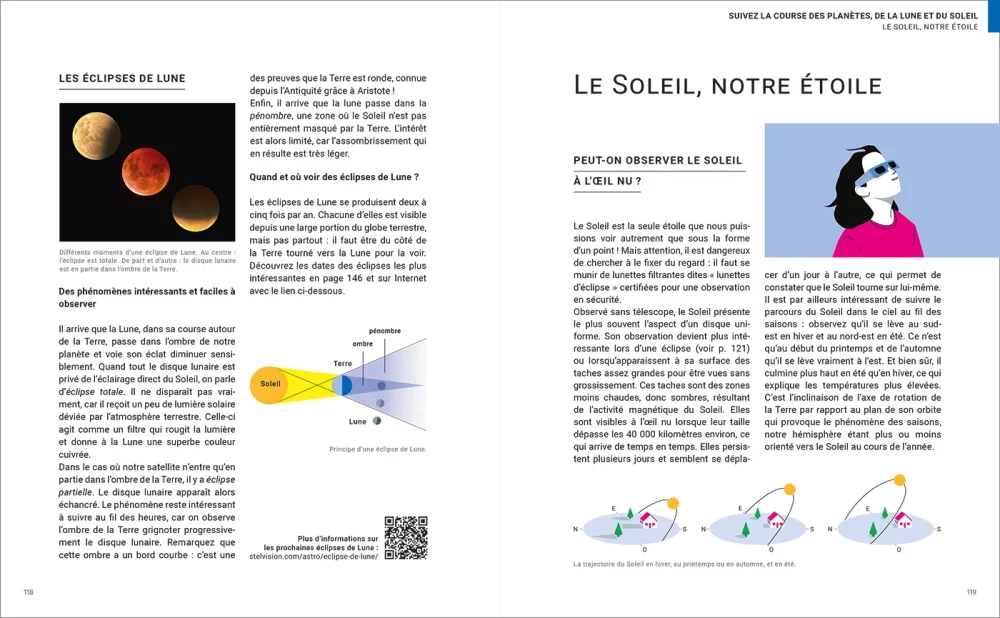 pages 118-119 du livre "Découvrir le ciel à l'œil nu"