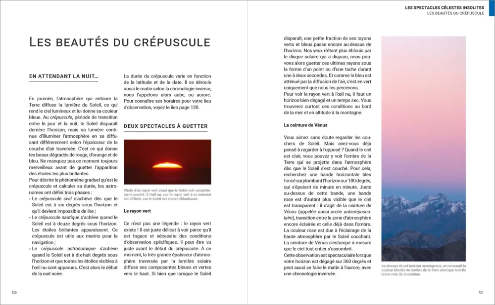 pages 126-127 du livre "Découvrir le ciel à l'œil nu"