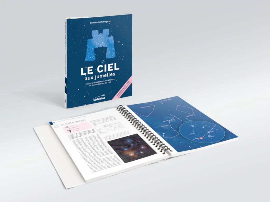 Le Ciel aux jumelles 2e édition, vue du livre ouvert