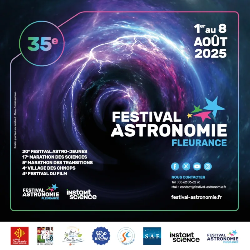 affiche Festival d'astronomie de Fleurance 2025