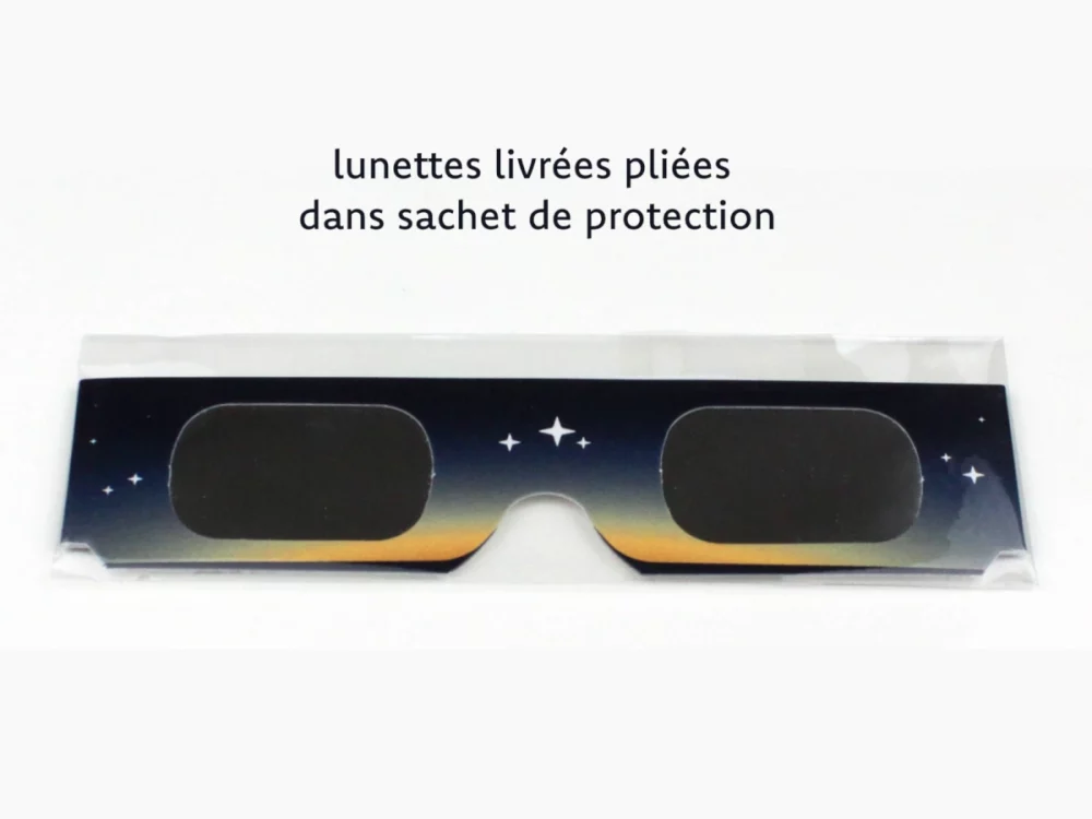 photo Lunettes d'éclipse Soleils noirs, emballées