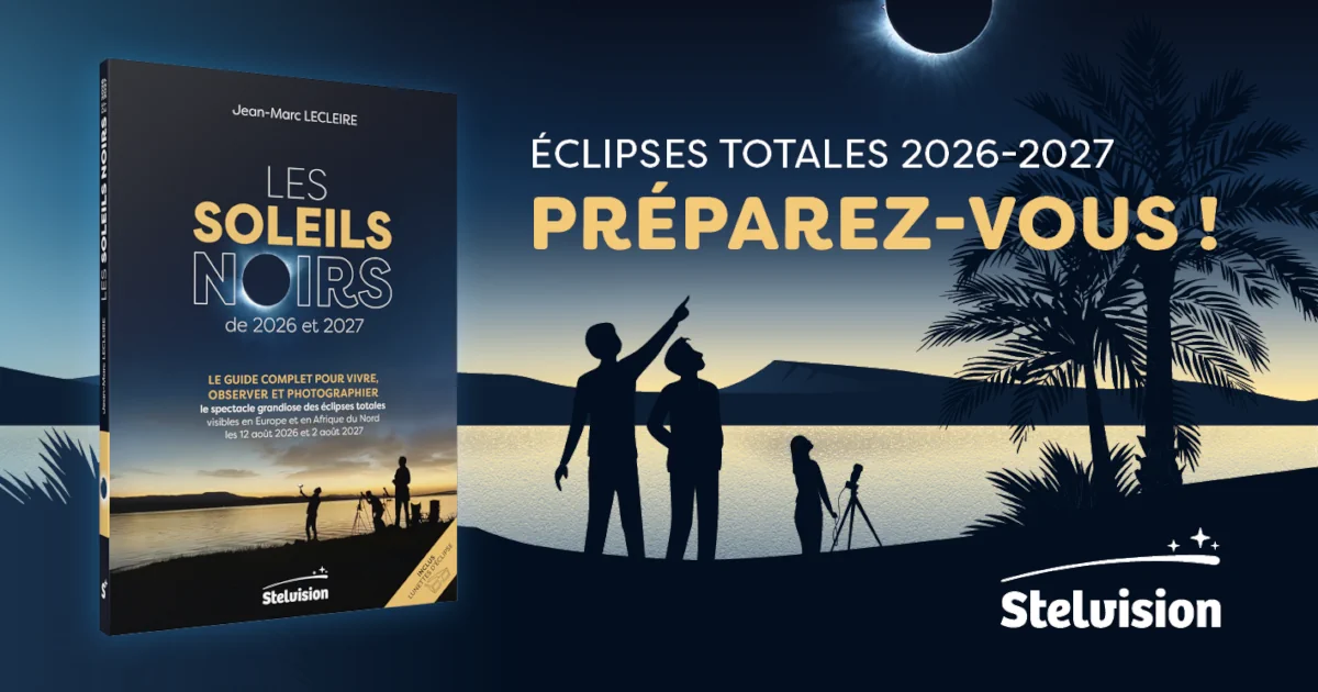 visuel publicitaire du livre Les Soleils noirs de 2026 et 2027
