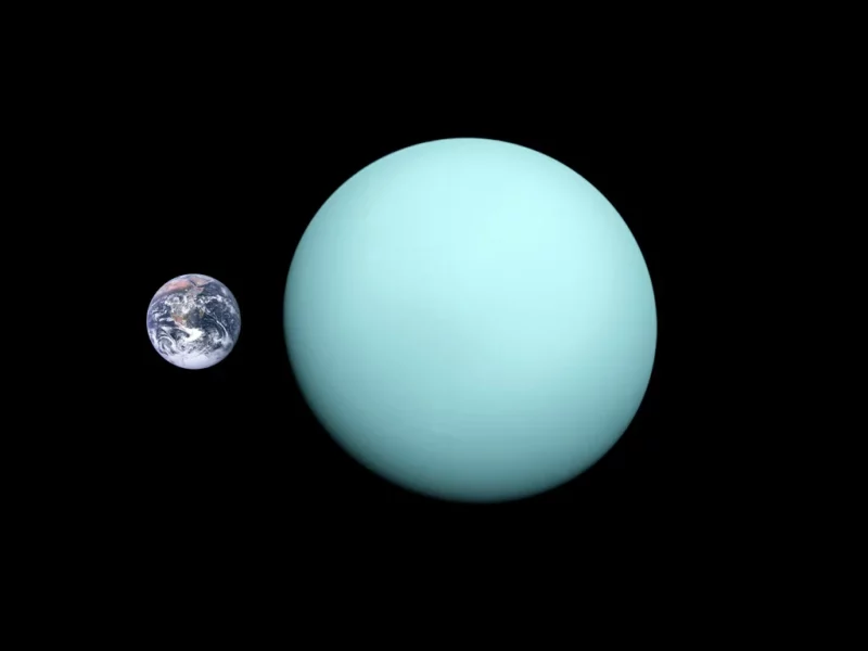 Uranus, petite mais bien visible !