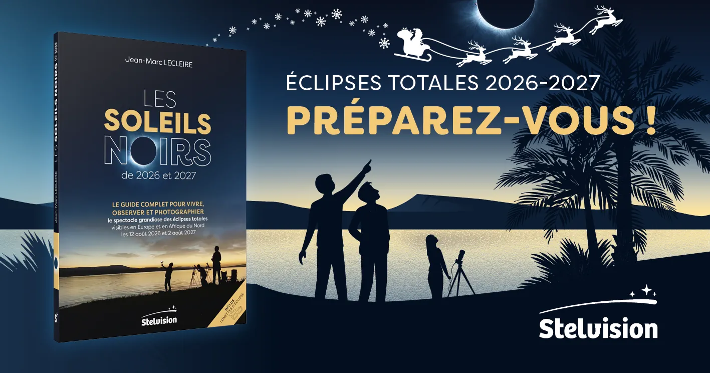 visuel publicitaire du livre Les Soleils noirs de 2026 et 2027 - spécial Noël
