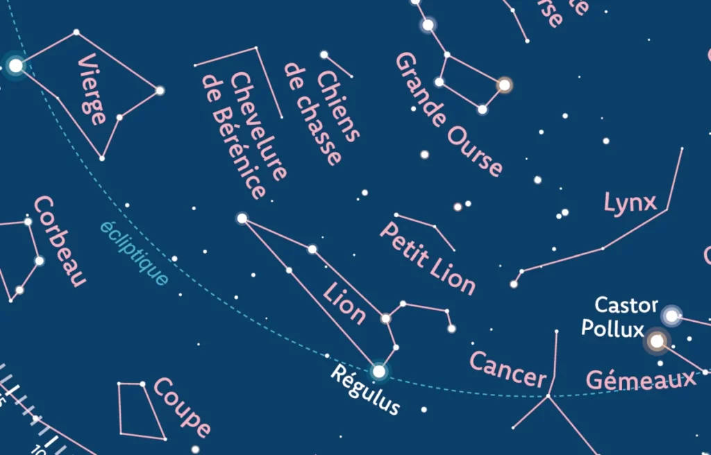 détail du disque rotatif de la carte du ciel Stelvision 365