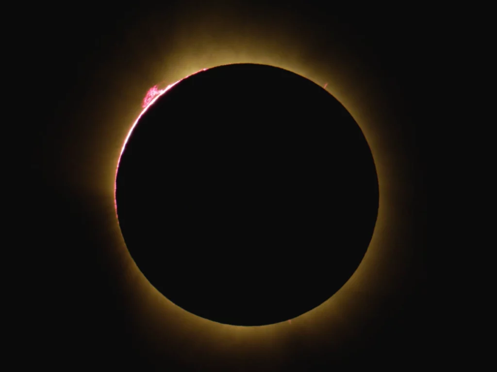 Photo de l'éclipse totale du 12 août 2026 par Jean-Marc Lecleire.