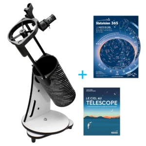 visuel Pack Dobson 130 + carte Stelvision 365 + guide Le Ciel au télescope