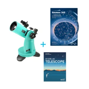 visuel Pack MaksyGo 60 + carte Stelvision 365 + guide Le Ciel au télescope