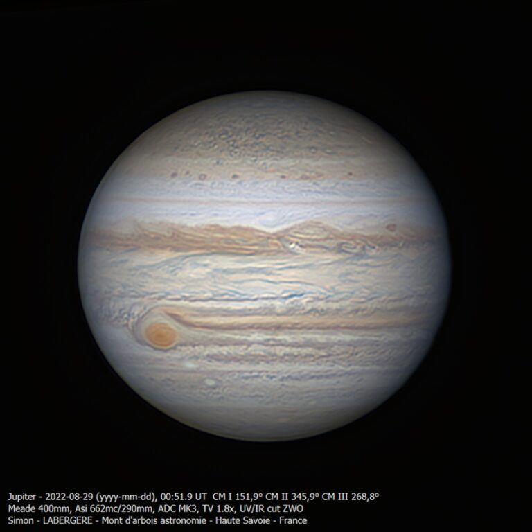 Photo Jupiter du 29 aout