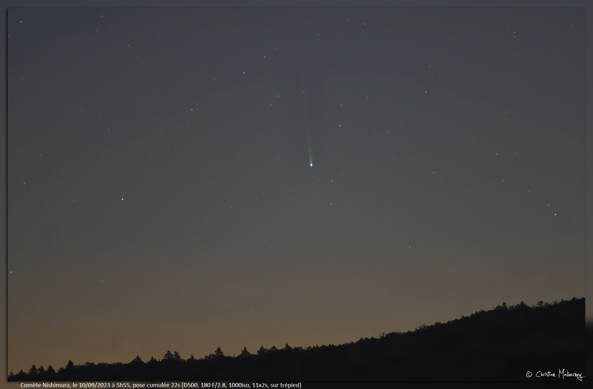 Photo Comète au dessus de Lyon