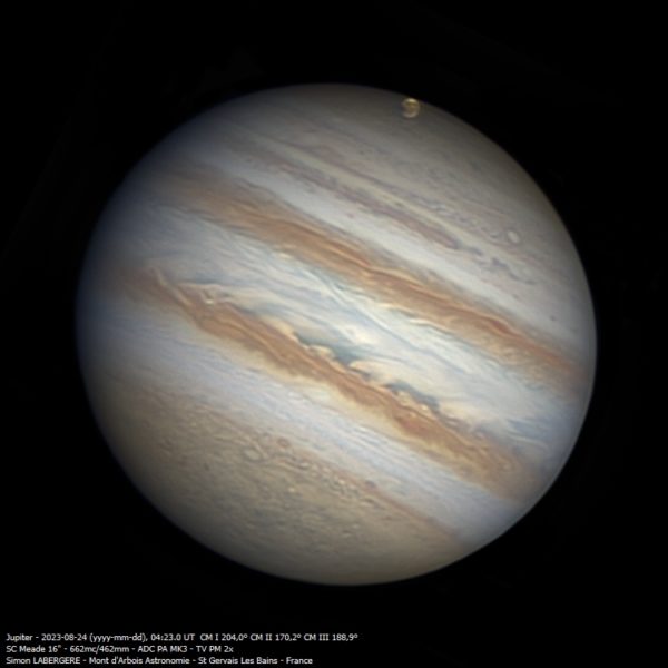 Photo Transit de Ganymède sur Jupiter