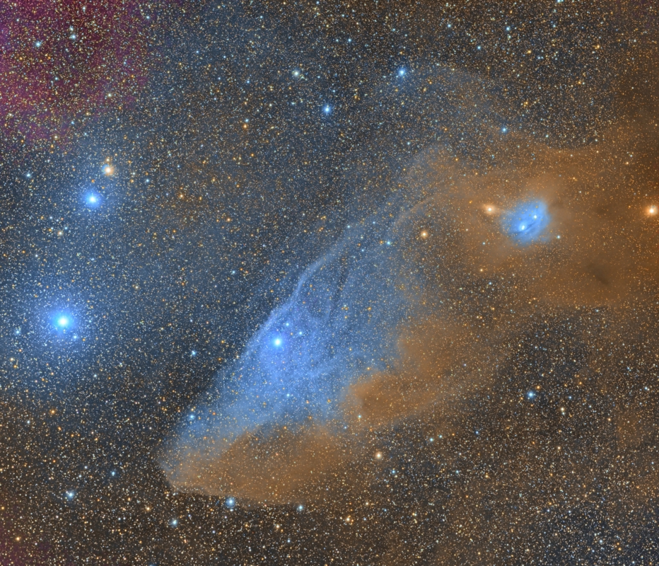 La tete de cheval dans la constellation du scorpion (IC 4592 & 4601)