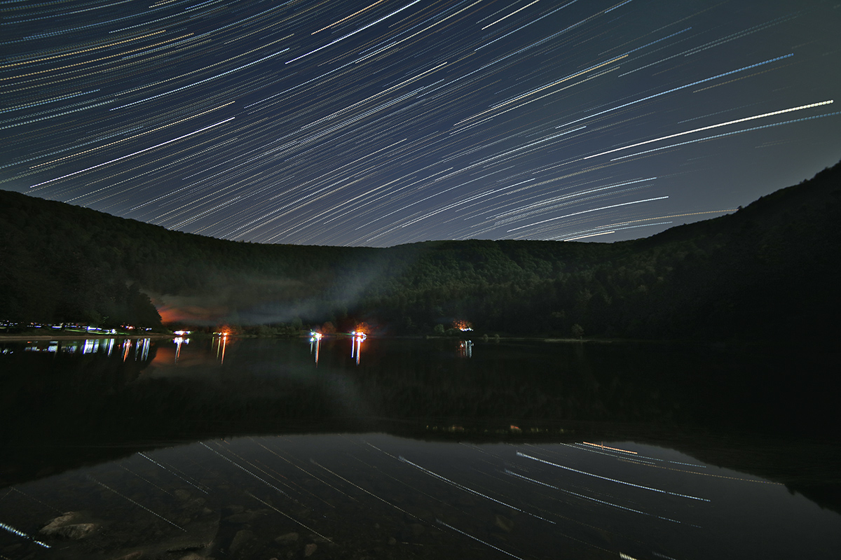 Filé d'étoiles au lac de Blanchemer
