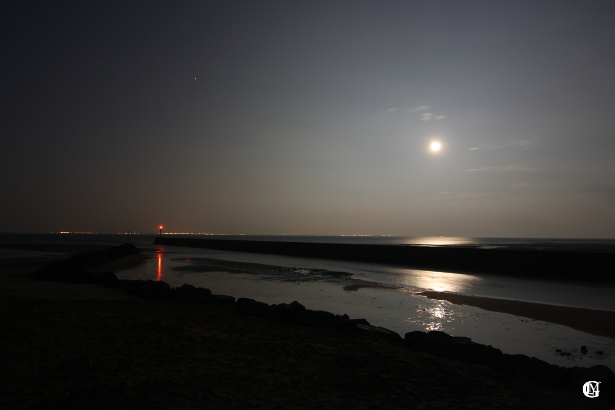 Pleine Lune au port de Boyardville