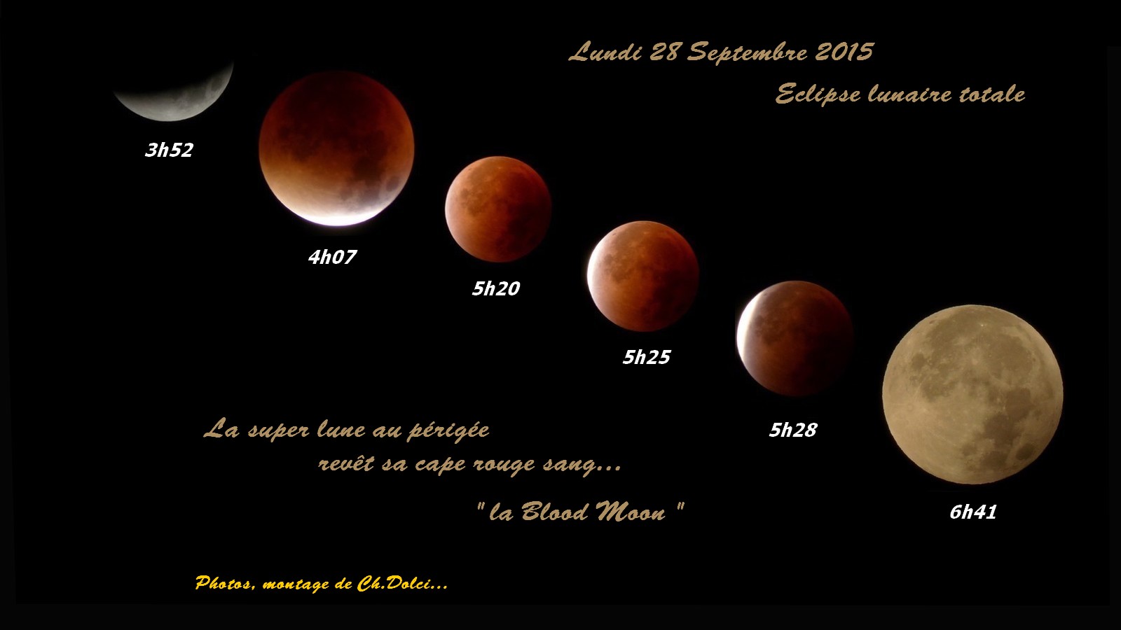 Eclipse lunaire totale du 28 Septembre 2015