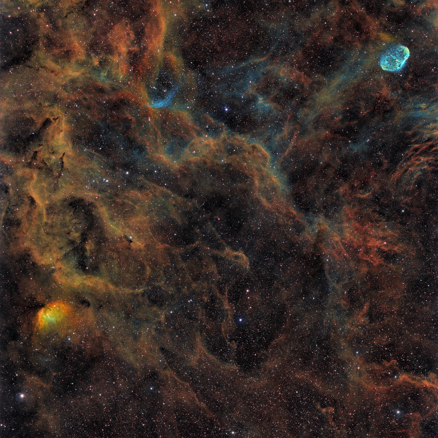 De SH2-101 à NGC-6888 en SHO