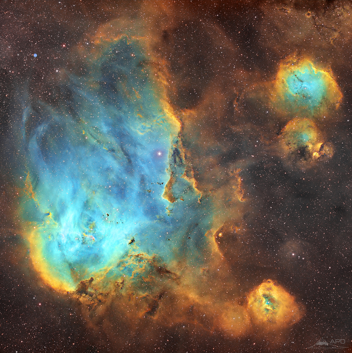 IC2944 - Running Chicken Nebula en vision SHO