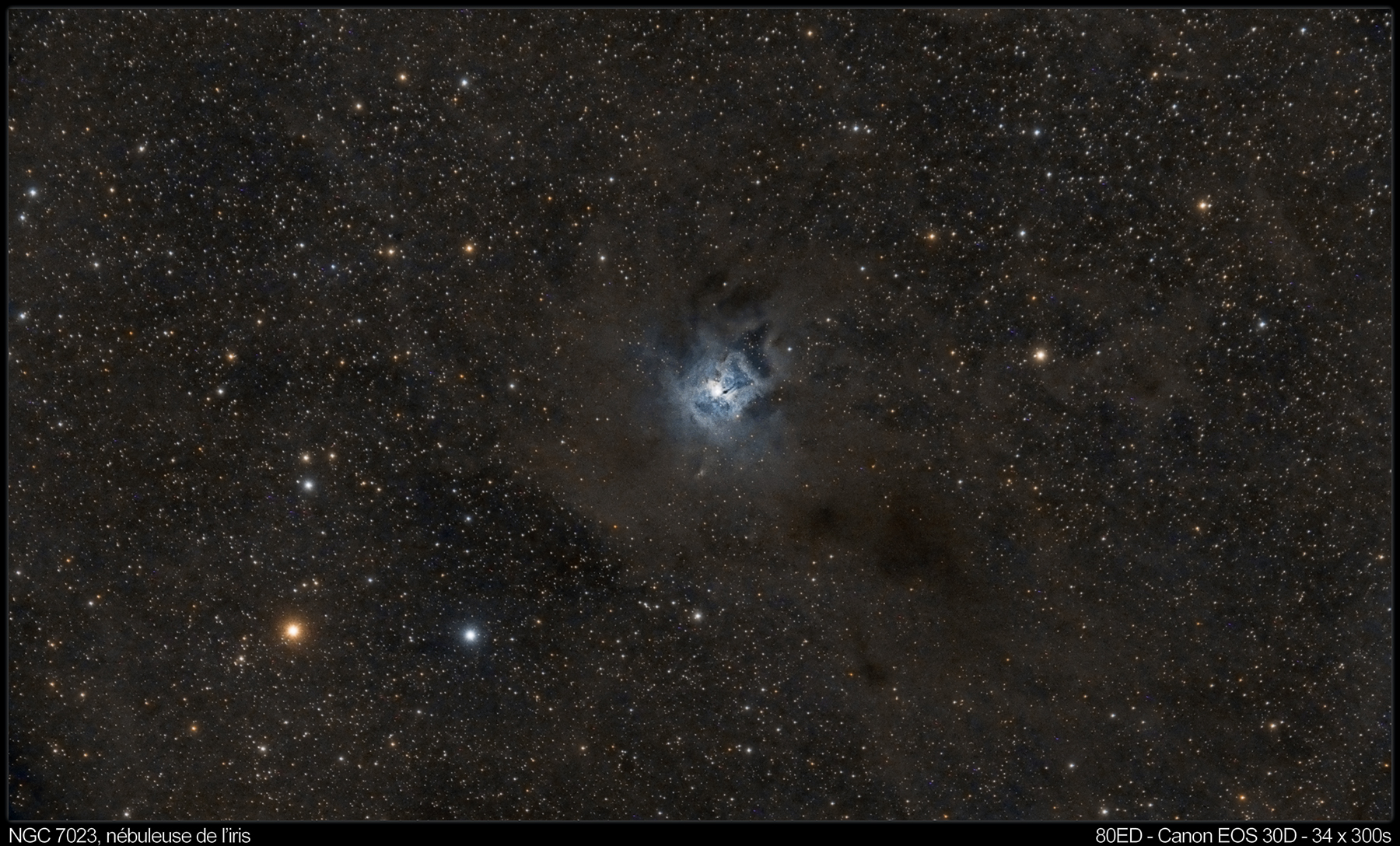 NGC7023, Nébuleuse de l'iris