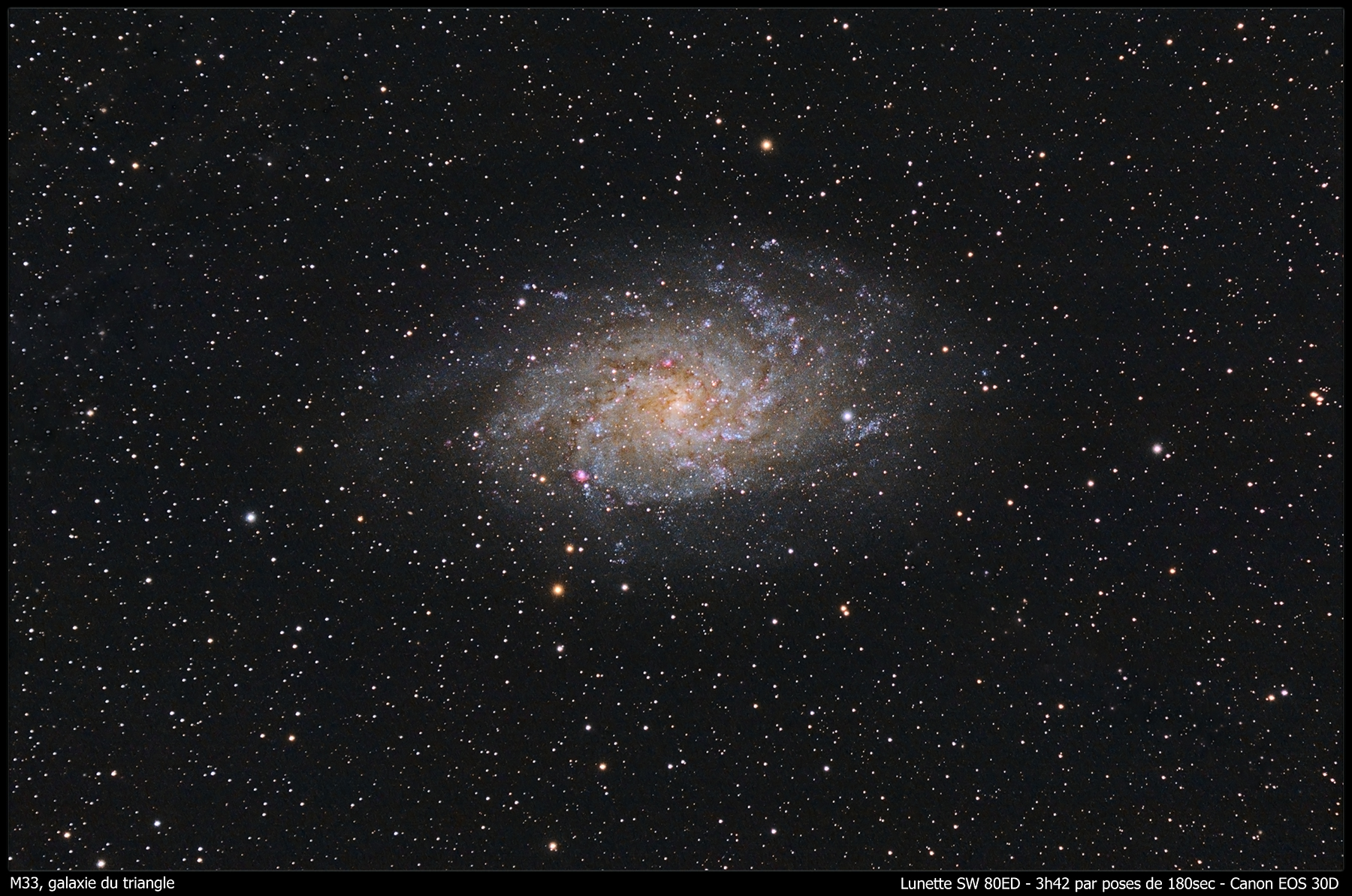 M33, galaxie du triangle.