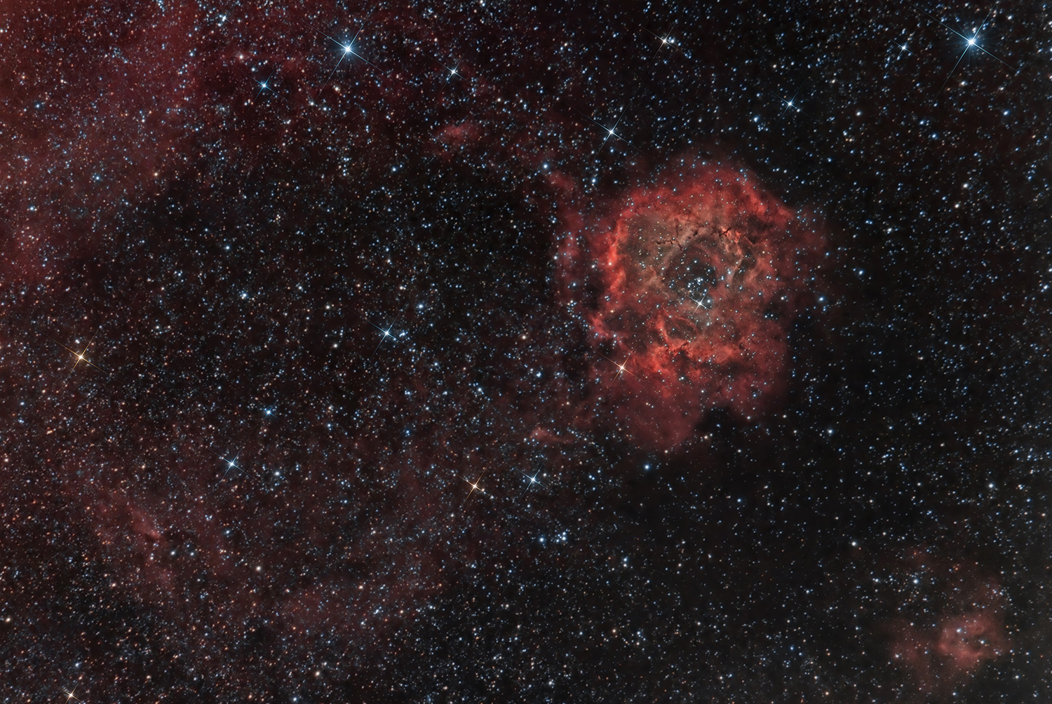 NGC 2244 Nébuleuse de la Rosette 
