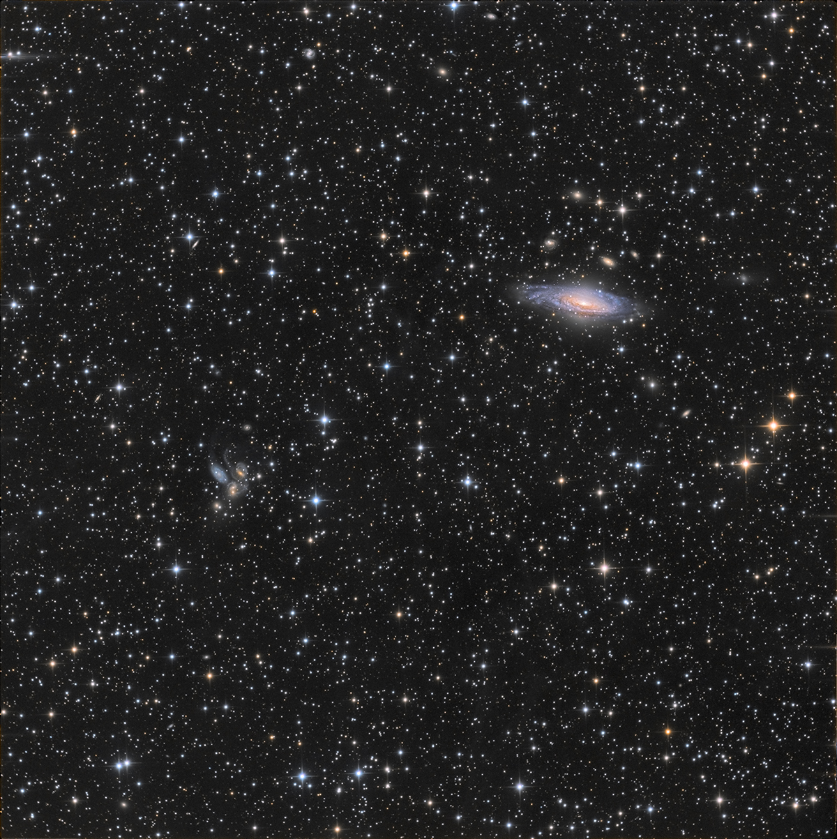 Région de la galaxie ngc 7331
