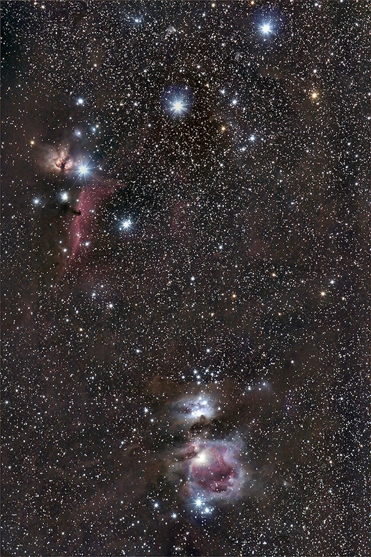 Nébulosités dans Orion 