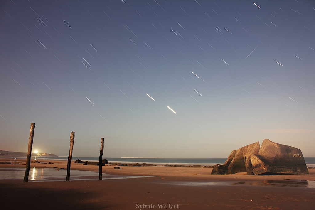 Filé d'étoiles sur la plage de Wissant
