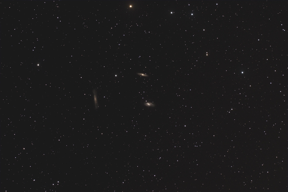 Le trio du Lion : M65 (avec sa SN), M66 et NGC 3628
